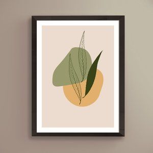 Modern Minimalist Abstract Nature Boho Wall Art Print Home Decor [No Fra…
